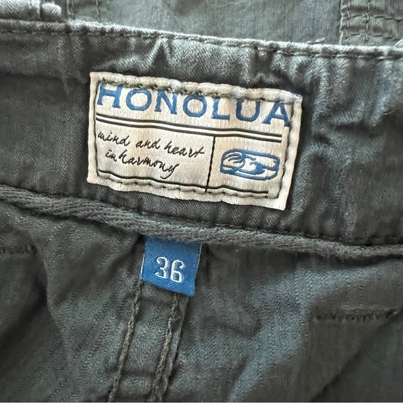 HONOLUA SURF CO. Men’s shorts 100% Cotton Grey-Blue Size 36 - Picture 3 of 13